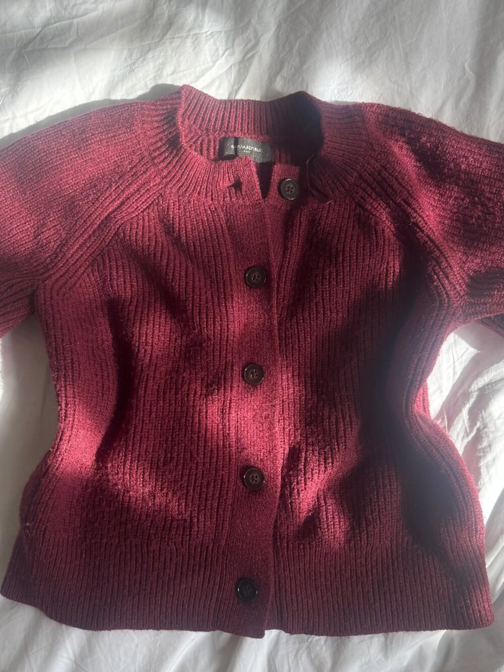 Banana Republic Chunky Balloon-Sleeve Cardigan